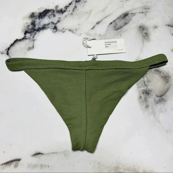Kopper & Zink Revolve Olive Ribbed Bikini Bottom - Picture 6 of 6